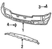 Foto de Soporte de cubierta de parachoques Original para Jeep Grand Cherokee 2002 1999 2000 2001 2003 2004 Marca CHRYSLER Nmero de Parte 55296138AB