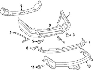 Foto de Absorbedor de impacto de gomaespuma del parachoque Original para Jeep Grand Cherokee 2002 1999 2000 2001 Marca CHRYSLER Nmero de Parte 55155506AB