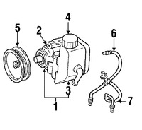 Foto de Deposito Liquido Hidraulico Direccion Asistida Original para Jeep Cherokee 1985 1986 Jeep Comanche 1986 Jeep Wagoneer 1985 1986 Marca CHRYSLER Nmero de Parte 83500331