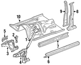 Foto de Estribo Original para Jeep Cherokee Jeep Wagoneer Marca CHRYSLER Nmero de Parte 55175088