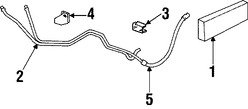 Foto de Manguera de Enfriado de Aceite Transmisin Automtica Original para Jeep Cherokee 1998 1999 2000 2001 1997 Marca CHRYSLER Nmero de Parte 52028605AD