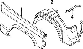 Foto de Guardafango Original para Jeep Cherokee 1998 1999 2000 2001 1997 Marca CHRYSLER N�mero de Parte 56022320AA
