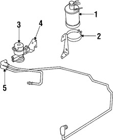 Foto de Canister Original para Jeep Cherokee 2000 2001 Marca CHRYSLER N�mero de Parte 4854112