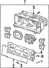 Foto de Lente de Panel de Instrumentos Original para Jeep Cherokee Jeep Wrangler Marca CHRYSLER Nmero de Parte 4874345