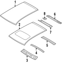 Foto de Panel de Techo Original para Jeep Compass Marca CHRYSLER N�mero de Parte 5074889AC