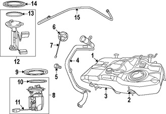 Foto de Lnea de Combustible Original para Jeep Compass Jeep Patriot Marca CHRYSLER Nmero de Parte 5105327AB