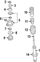 Foto de Muelle Helicoidal Original para Jeep Compass Jeep Patriot Marca CHRYSLER N�mero de Parte 5105891AD