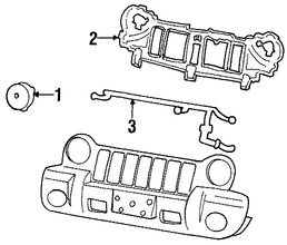 Foto de Arnes de Cableado de Faro Original para Jeep Liberty 2002 2003 2004 Marca CHRYSLER N�mero de Parte 55155946AA