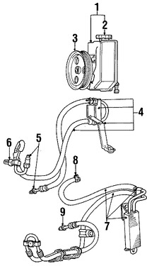 Foto de Enfriador Direccin Asistida Original para Jeep Liberty 2002 2003 2004 Marca CHRYSLER Nmero de Parte 52128561AB