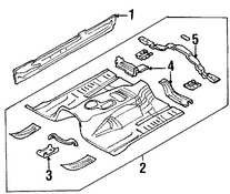 Foto de Estribo Original para Jeep Liberty 2002 2003 2004 2005 2006 2007 Marca CHRYSLER N�mero de Parte 55176878AE