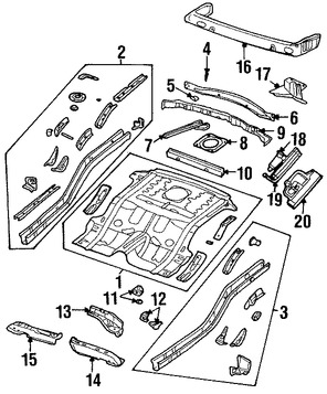 Foto de Bandeja de Piso Original para Jeep Liberty 2002 2003 2005 2006 Marca CHRYSLER N�mero de Parte 55360015AG