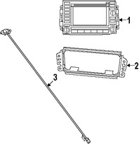 Foto de Antena de GPS Original para Jeep Patriot 2007 2008 Marca CHRYSLER Nmero de Parte 56038630AC