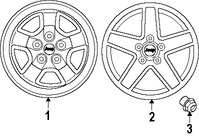 Foto de Ruedas Original para Jeep Patriot Jeep Compass Marca CHRYSLER N�mero de Parte YX87S4AAA
