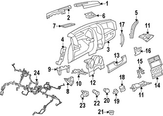 Foto de Cubierta de la Columna de Direccion Original para Jeep Liberty 2008 Marca CHRYSLER Nmero de Parte 5KG96BDAAC