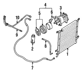 Foto de Compresor Aire Acondicionado Original para Jeep Renault American Motors Marca CHRYSLER Nmero de Parte J3741284