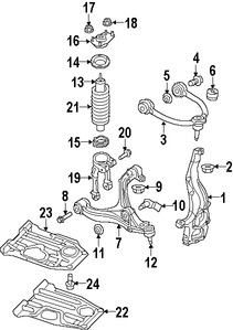 Foto de Rtula de direccin Original para Jeep Commander Jeep Grand Cherokee Marca CHRYSLER Nmero de Parte 52090179AD