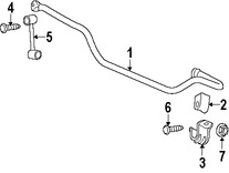 Foto de Barra Estabilizadora de Suspensin Original para Jeep Commander Jeep Grand Cherokee Marca CHRYSLER Nmero de Parte 52090154AG