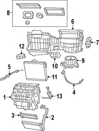 Foto de Radiador del calentador Original para Jeep Wrangler 2007 2008 Marca CHRYSLER Nmero de Parte 68004193AA