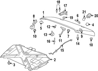 Foto de Aislamiento del capo Original para Jeep Wrangler Marca CHRYSLER Nmero de Parte 55361338AO