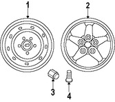 Foto de Ruedas Original para Jeep Wrangler Marca CHRYSLER N�mero de Parte 1AH73S4AAD