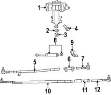 Foto de Manga de Ajuste de Terminal de Direccin Original para Jeep Wrangler Marca CHRYSLER Nmero de Parte 52126122AC
