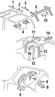 Foto de Luz de techo Original para Jeep Wrangler 2007 2008 2009 2010 Marca CHRYSLER N�mero de Parte 5KQ79XDVAC