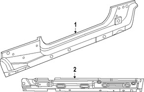 Foto de Estribo Original para Jeep Wrangler Marca CHRYSLER Nmero de Parte 55397220AE