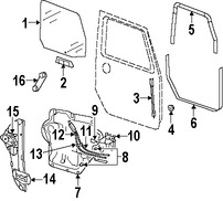 Foto de Cable de Cerrojo de Puerta Original para Jeep Wrangler 2007 2008 2009 2010 Marca CHRYSLER Nmero de Parte 68014958AA