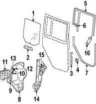 Foto de Canal de Crista Original para Jeep Wrangler Marca CHRYSLER Nmero de Parte 55397008AC