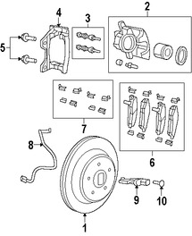 Foto de Kit de Resortes de Retencin Freno de Estacionamiento Original para Jeep Wrangler 2008 Marca CHRYSLER Nmero de Parte 5159112AC