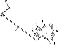 Foto de Enlace extremo de Barra Estabilizadora de Suspension Original para Jeep Wrangler Marca CHRYSLER Nmero de Parte 52060011AB