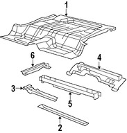 Foto de Bandeja de Piso Original para Jeep Wrangler 2007 2008 2009 2010 Marca CHRYSLER N�mero de Parte 68003519AD