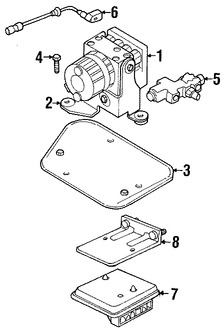 Foto de Vlvula Proporcionadora de Freno Original para Jeep Wrangler Jeep Cherokee Marca CHRYSLER Nmero de Parte 5083808AA