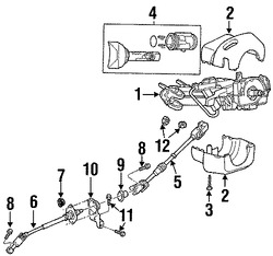 Foto de Columna de Direccin Original para Jeep Wrangler Jeep Liberty Marca CHRYSLER Remanufacturado Nmero de Parte RL057898AA