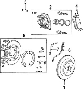 Foto de Gua del Pasador de Caliper Original para Jeep Wrangler 2003 2004 2005 2006 Marca CHRYSLER Nmero de Parte 5253000