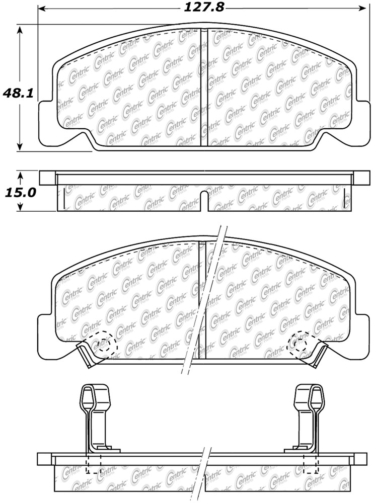 Foto de Pastillas de Freno C-TEK Metallic Pads para Honda Civic 2000 Marca C-TEK N�mero de Parte 102.02730