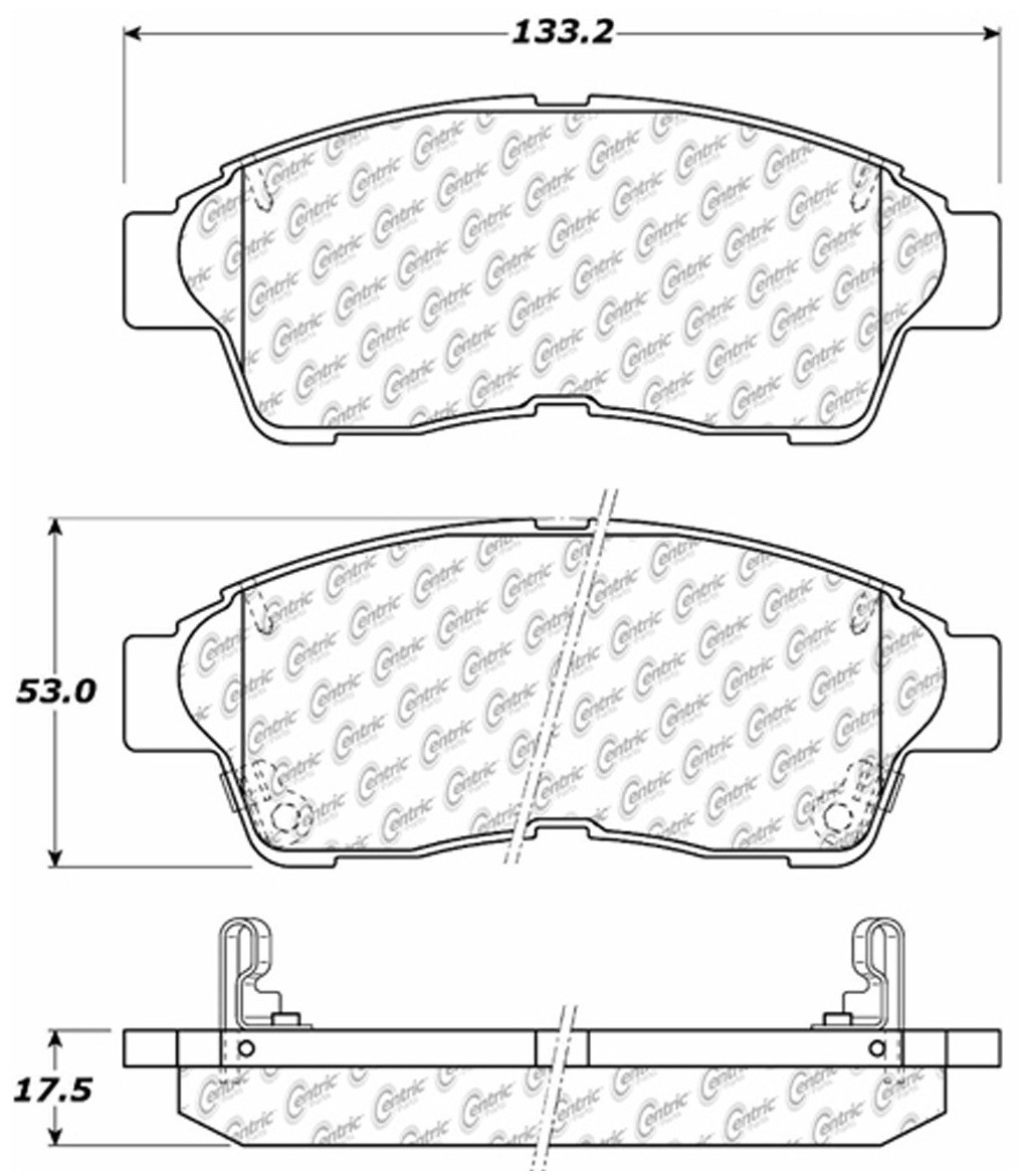 Foto de Pastillas de Freno C-TEK Metallic Pads para Toyota RAV4 2001 Marca C-TEK Nmero de Parte 102.05620