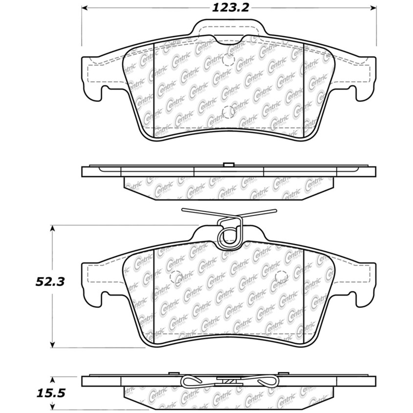 Foto de Pastilla de Freno de Disco C-TEK Metallic Pads para Mazda 3 2009 Marca C-TEK Nmero de Parte 102.10950