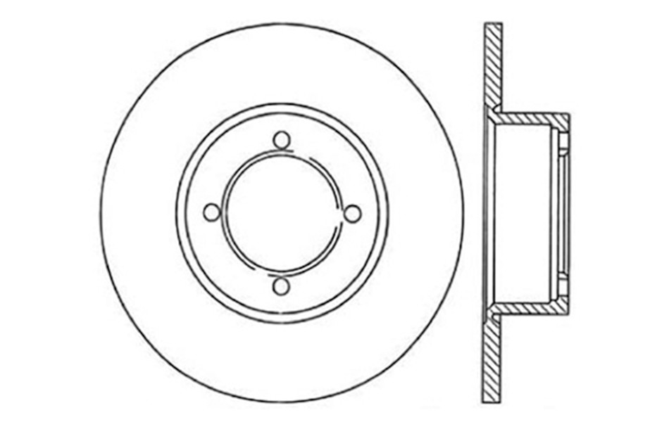 Foto de Rotor disco de freno C-TEK Standard Rotor-Preferred para Opel 1900 Opel Manta Opel Kadett Opel Opel Marca C-TEK Nmero de Parte 121.36000