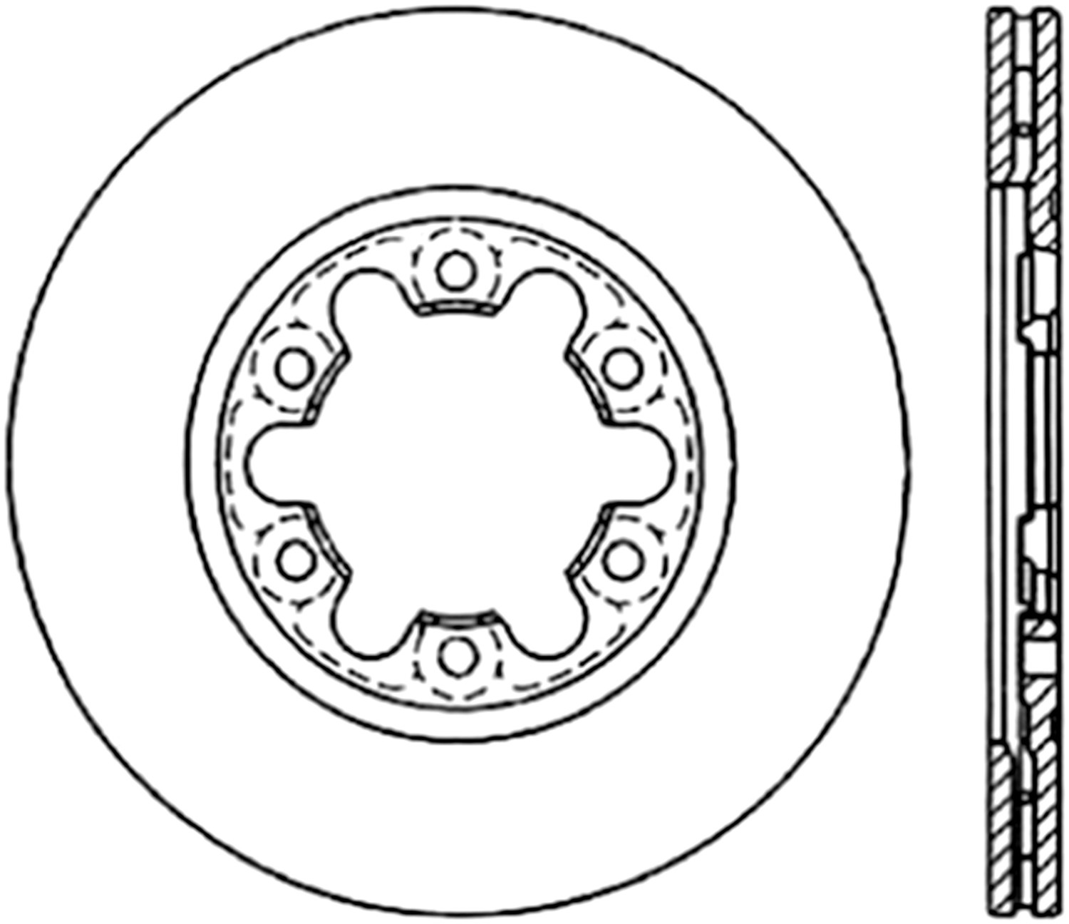 Foto de Rotor disco de freno C-TEK Standard Rotor-Preferred para Mazda B2000 Mazda B2200 Mazda B2600 Marca C-TEK Nmero de Parte 121.45017
