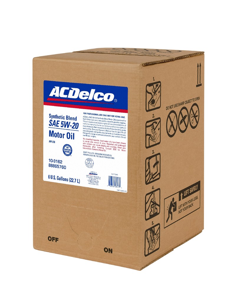 Foto de Aceite de motor 5W-20 Synthetic Blend Motor - 6 Gallon Bag In A Box para Ford Edge 2012 Marca AC Delco N�mero de Parte 10-9162