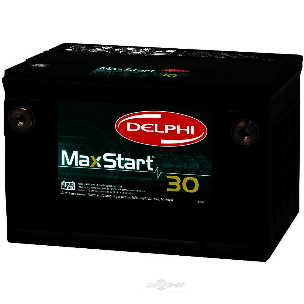 Foto de Batera MaxStart 30 para Checker Jaguar Buick Cadillac Chevrolet GMC Oldsmobile Pontiac Marca DELPHI Nmero de Parte BU60101