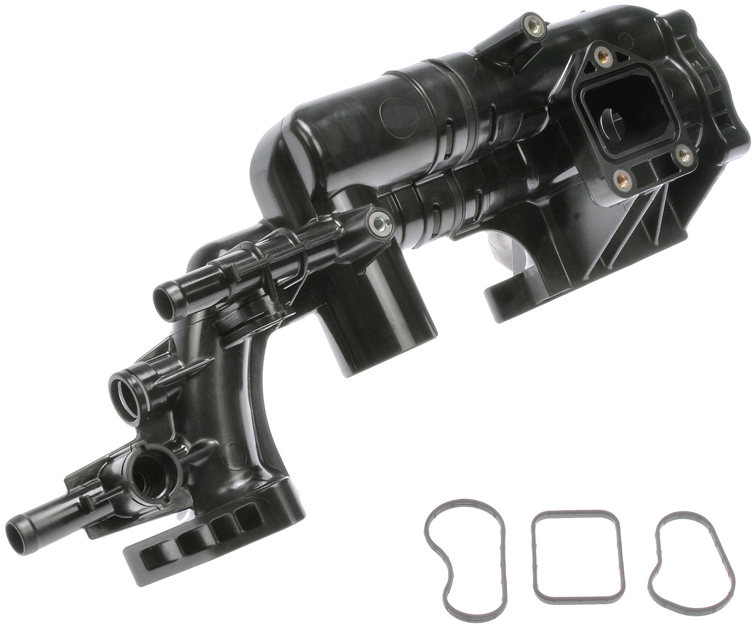 Foto de Conjunto de Carcasa del Termostato del Refrigerante para Hyundai Santa Fe Hyundai Azera Kia Sedona Kia Sorento Kia Cadenza Marca DORMAN N�mero de Parte 902-5914
