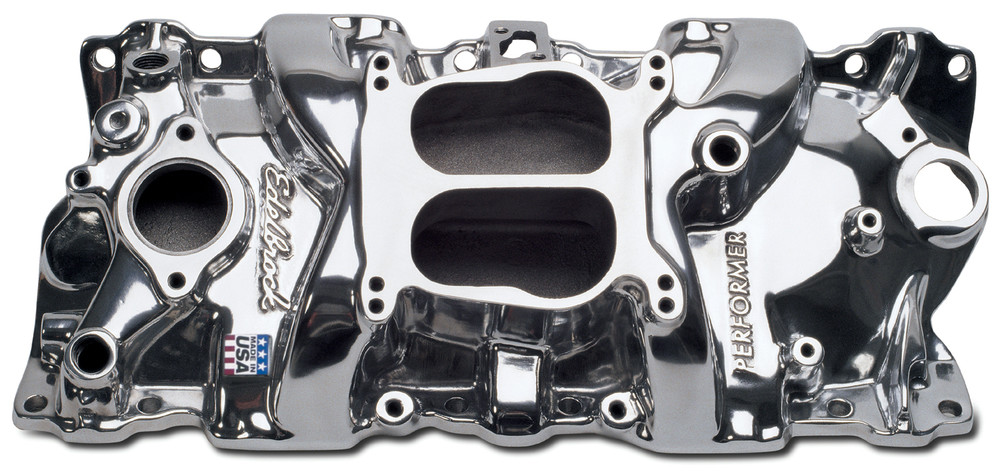 Foto de Mltiple de Admisin del Motor Performer Series para Buick Chevrolet GMC Oldsmobile Pontiac Marca EDELBROCK Nmero de Parte 21011