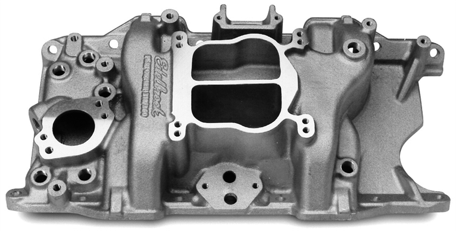 Foto de Mltiple de Admisin del Motor Performer 318 360 para Chrysler Dodge Plymouth Marca EDELBROCK Nmero de Parte 3776