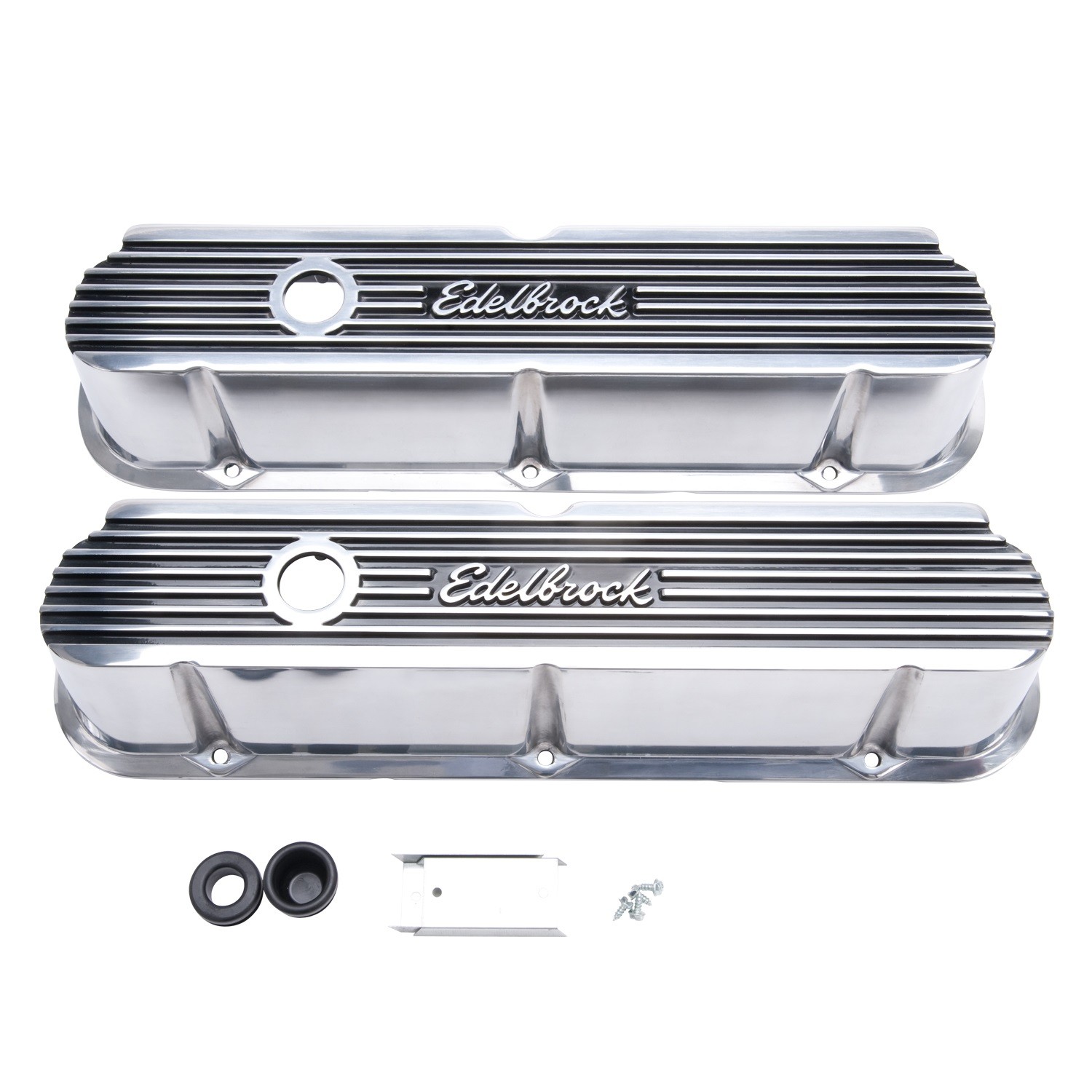 Foto de  Elite Series Engine Valve Cover Set para Ford Bronco 1990 Ford F-100 1980 Ford Mustang 1967 Ford Mustang II 1975 Ford Galaxie 500 1964 Marca EDELBROCK Parte #4264