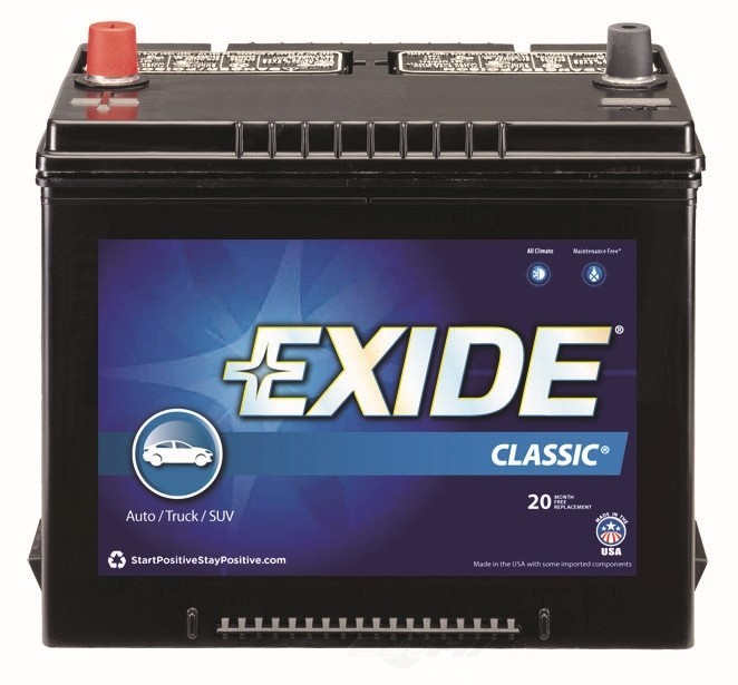 Foto de Batera Exide Classic - CCA: 585 para Hyundai Austin Fiat Subaru Triumph Alfa Romeo Volvo Isuzu Chrysler Dodge... Marca EXIDE BATTERIES NEW Nmero de Parte 24C