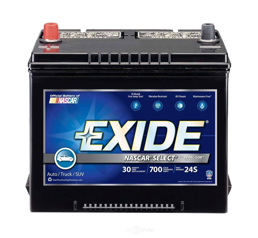 Foto de Batera Exide Nascar Select - CCA: 700 para Hyundai Subaru Volvo Isuzu Buick Chevrolet Acura Honda Nissan Mitsubishi... Marca EXIDE BATTERIES NEW Nmero de Parte 24S