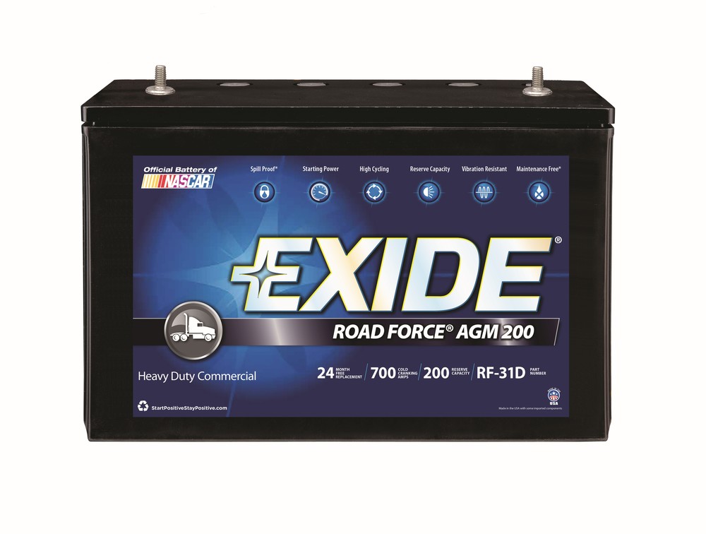 Foto de Batera Exide Roadforce AGM-200 - CCA: 700 para Chevrolet GMC Hino Marca EXIDE BATTERIES NEW Nmero de Parte RF-31D