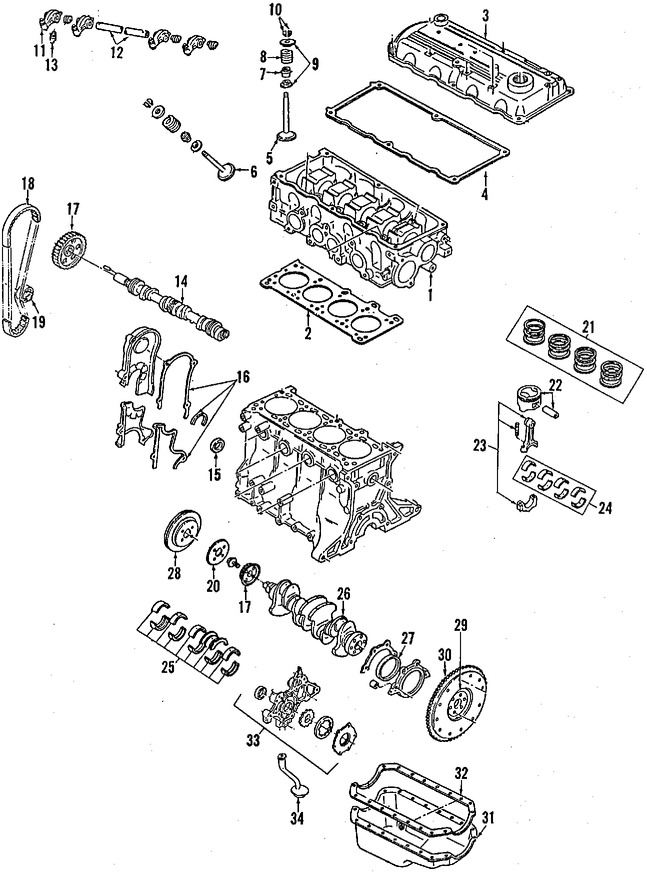 Foto de Biela Original para Ford Festiva 1992 1993 Marca FORD N�mero de Parte F3BZ6200A